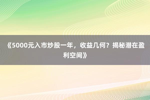 《5000元入市炒股一年，收益几何？揭秘潜在盈利空间》