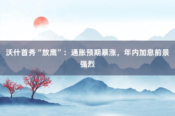 沃什首秀“放鹰”：通胀预期暴涨，年内加息前景强烈