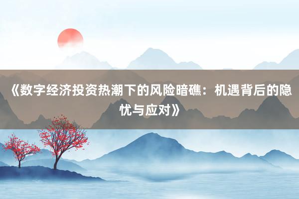 《数字经济投资热潮下的风险暗礁：机遇背后的隐忧与应对》